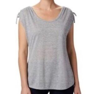 Columbia Mount Carmel Scoop Neckline Ruched Sleeve Tank Top Size Large